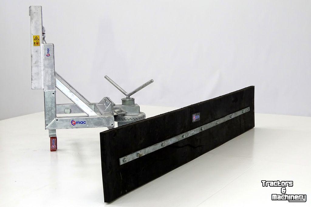 Rubber yard scraper Qmac 240 MECH SCHUIN ACCORD