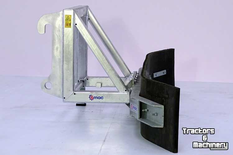 Rubber yard scraper Qmac Modulair gebouwde rubberschuif aanbouw Ahlmann
