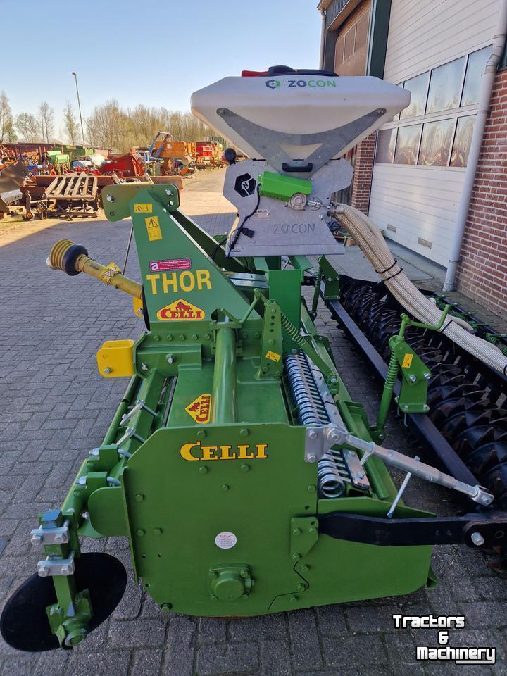 Overtop rotary tiller Celli Overtopfrees met zaaibak