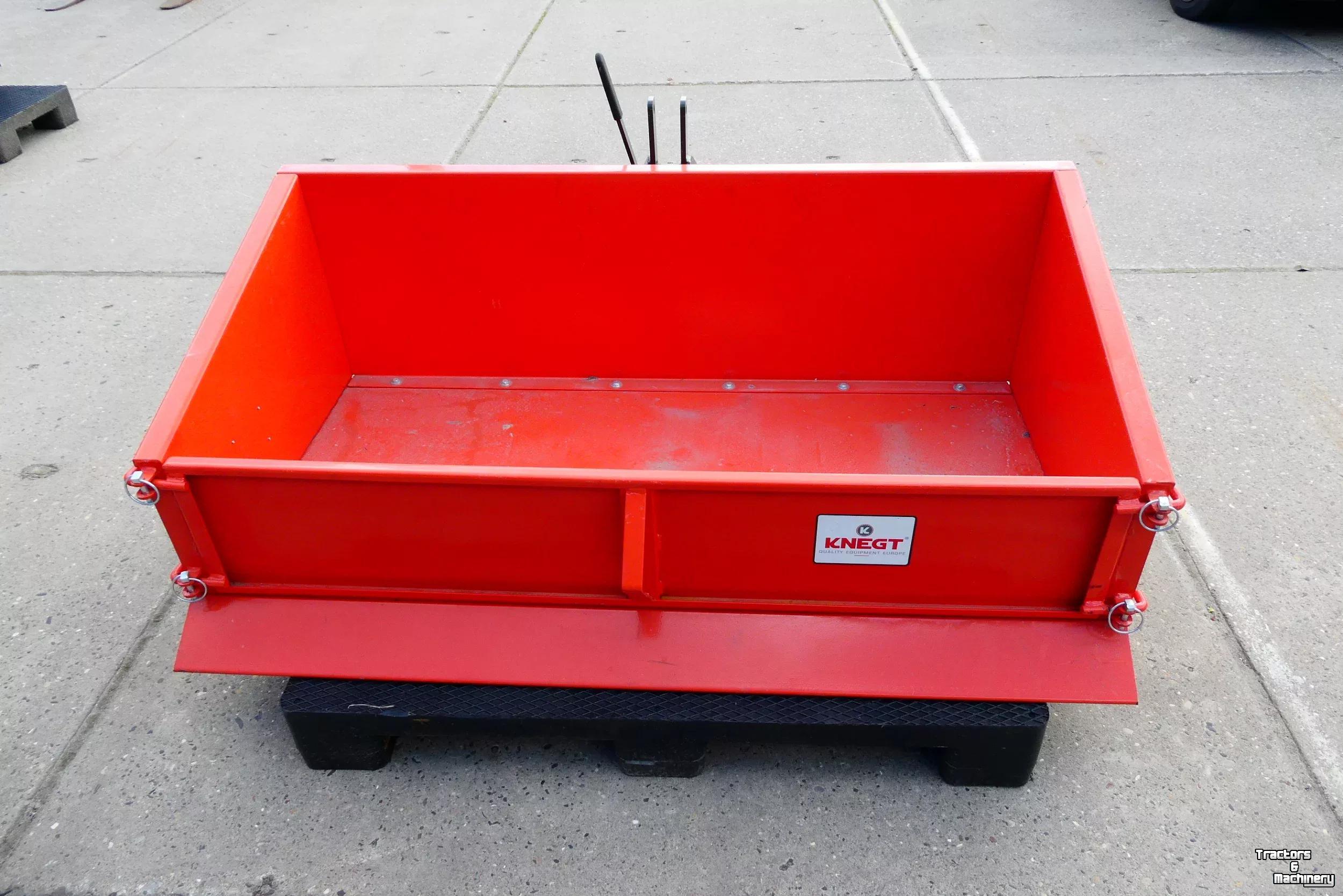 Tractor tipping boxes Knegt Grondbak