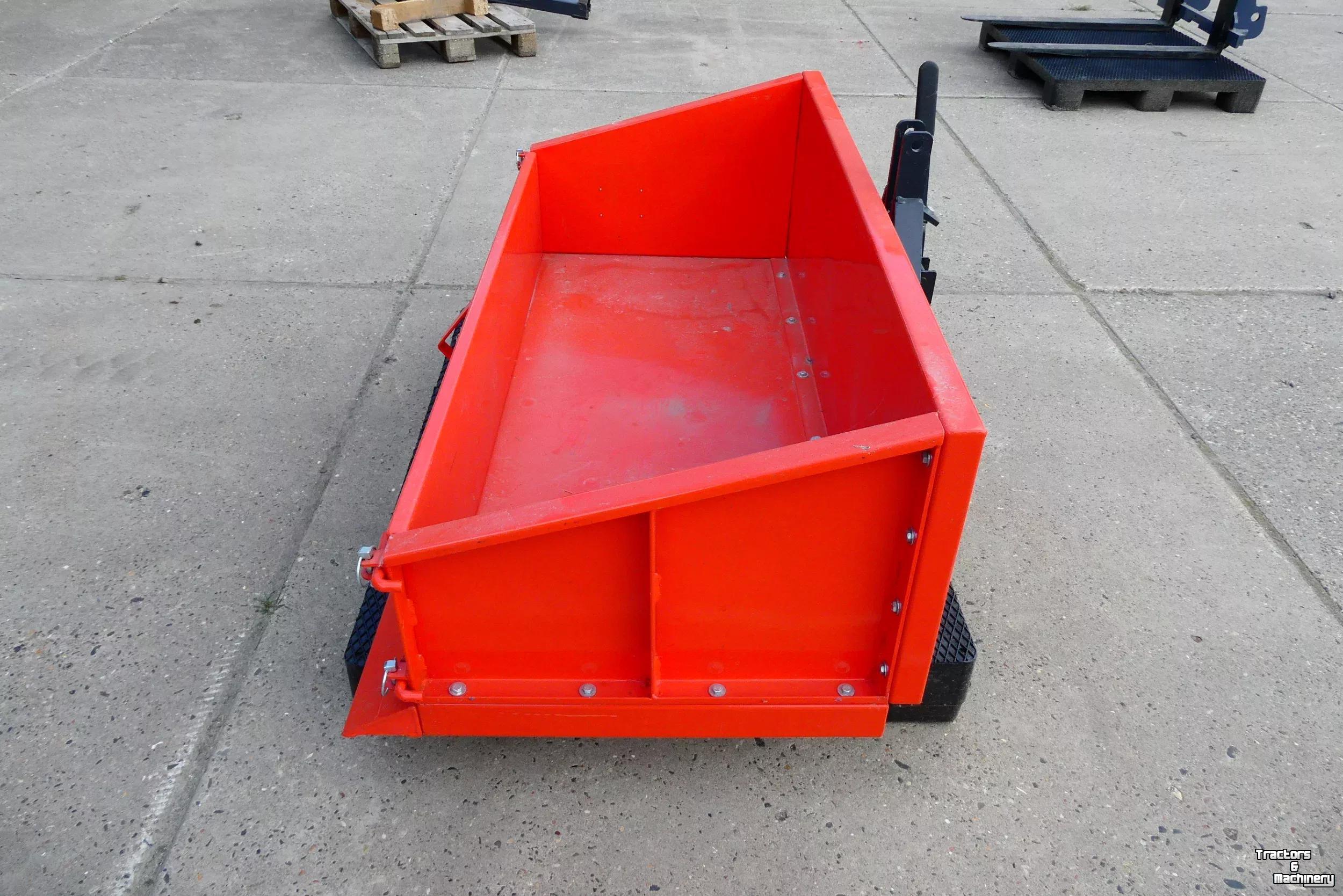 Tractor tipping boxes Knegt Grondbak