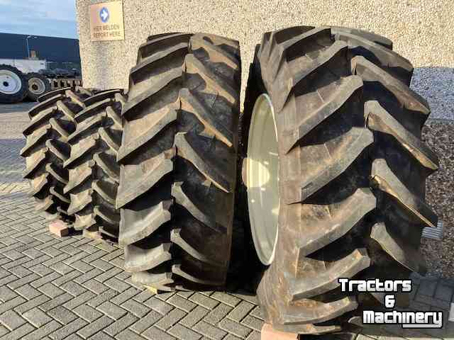Wheels, Tyres, Rims & Dual spacers Trelleborg TM800 480/65R28 en 600/65R38 vaste velgen