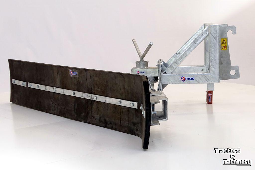 Rubber yard scraper Qmac 180 MECH+HOEK MET GIANT AANSLUITING