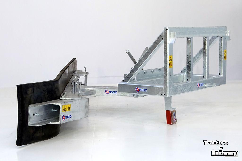 Rubber yard scraper Qmac 180 MECH SCHUIN + HOEK FUCHS BORD