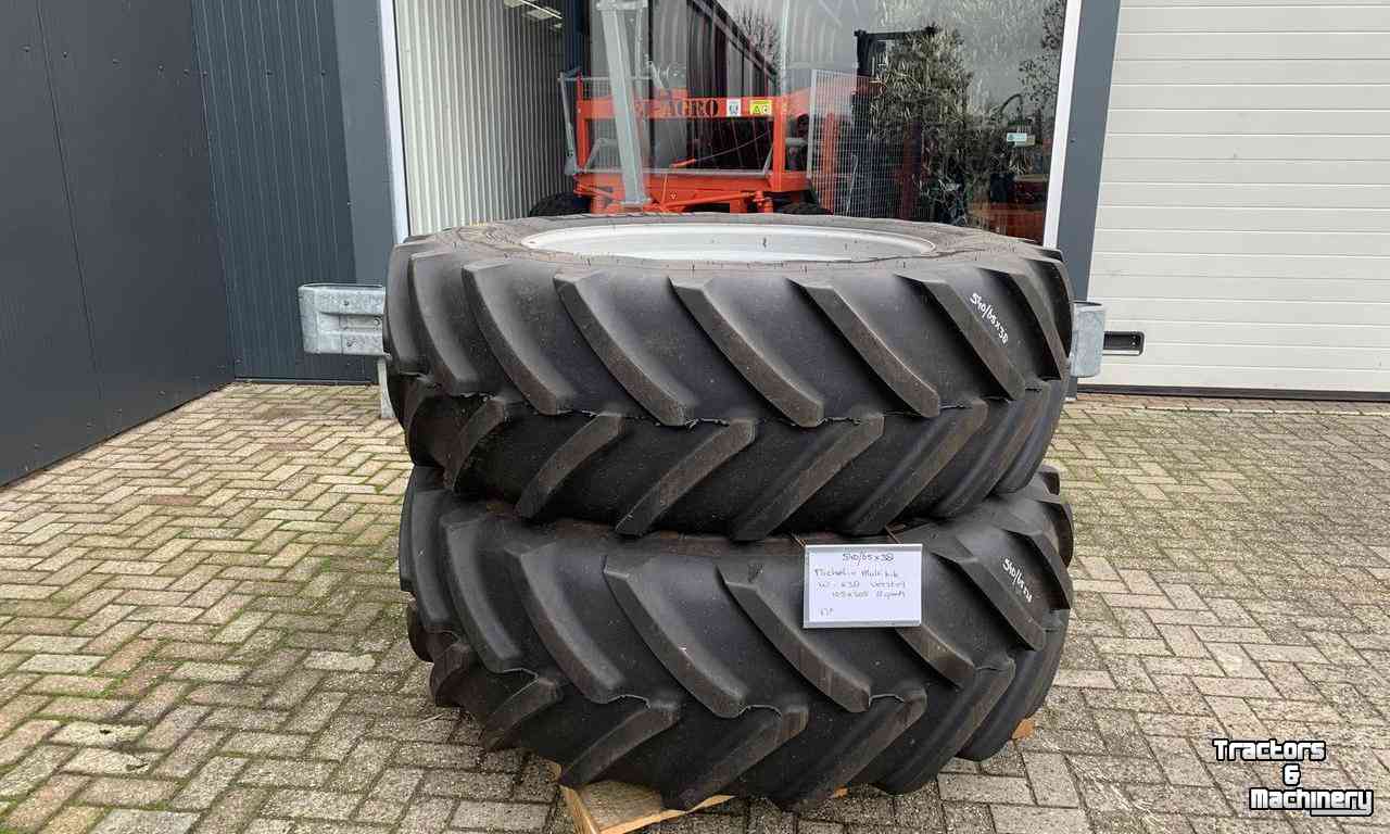 Wheels, Tyres, Rims & Dual spacers Michelin 540/65R38 80% Multibib