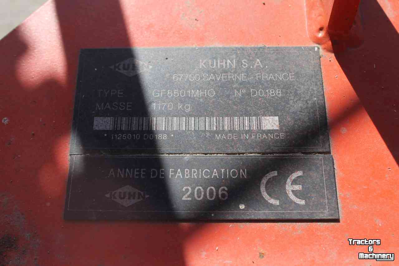 Tedder Kuhn GF8501MHO cirkelschudder 8-elements schudmachine