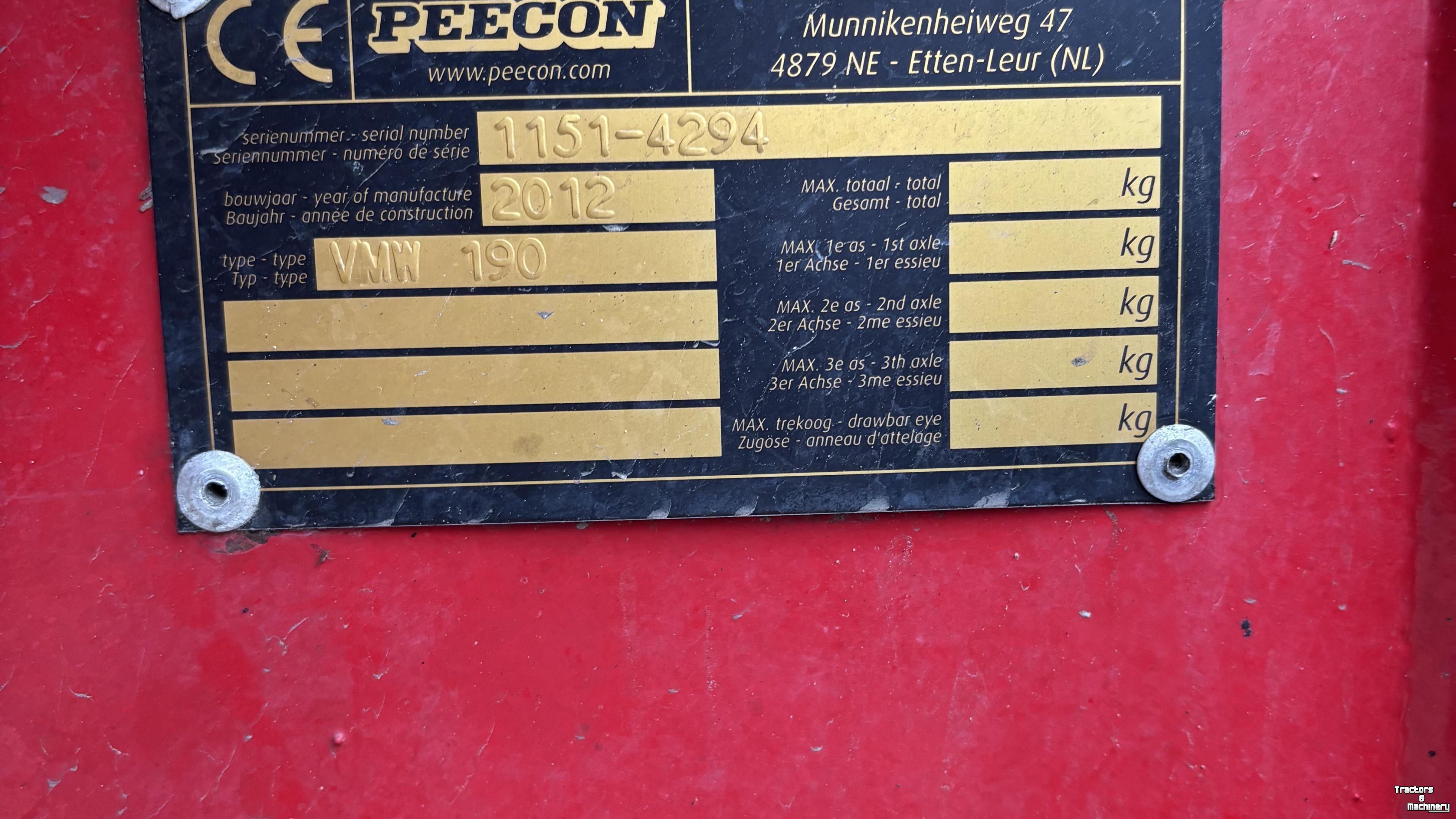 Vertical feed mixer Peecon Peecon AIRMIX 19 M3