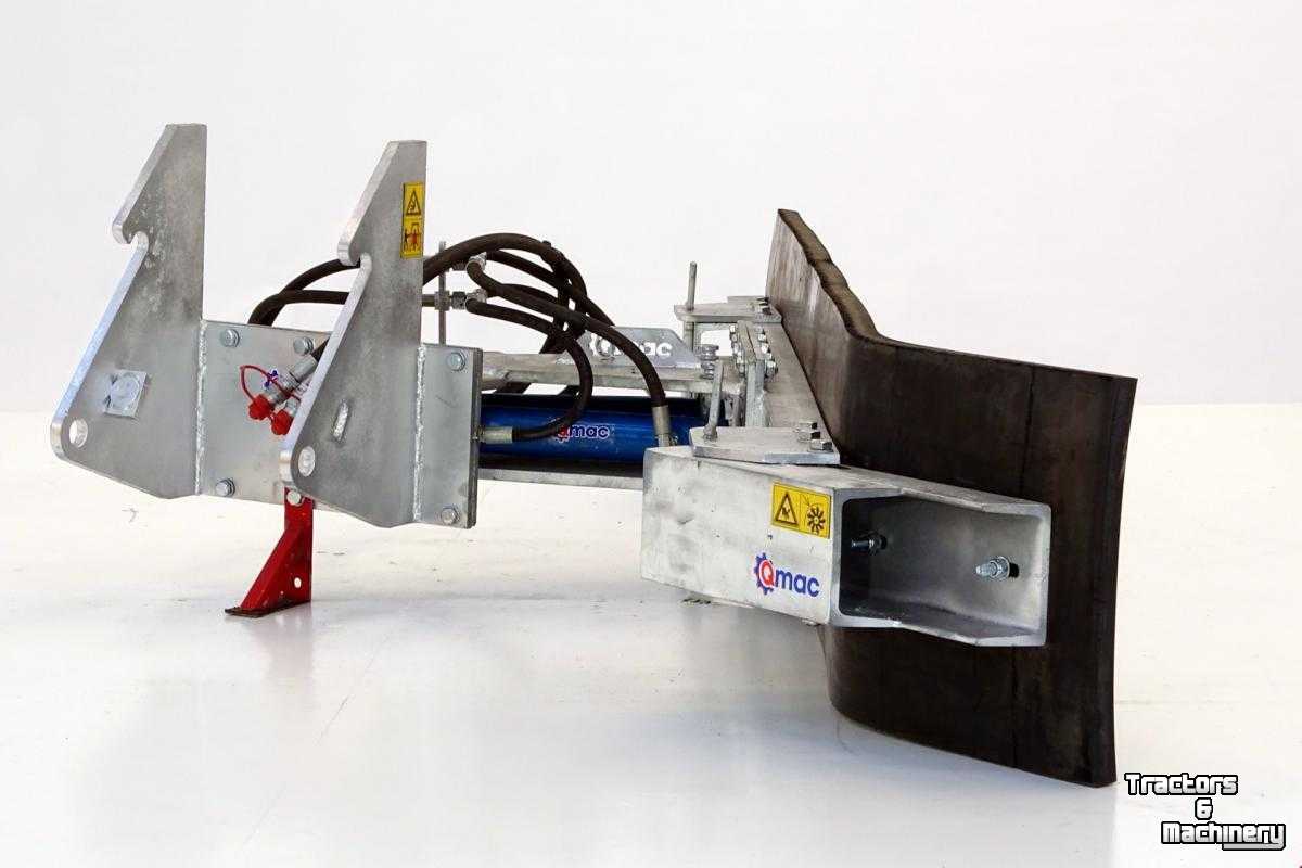 Rubber yard scraper Qmac Modulo 210 cm rubberschuif modderschuif erfschuif aanbouw Kramer
