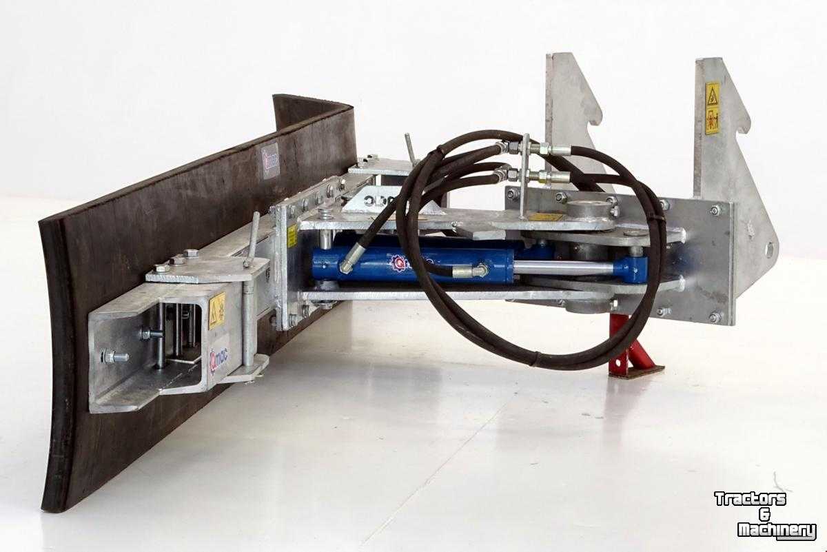 Rubber yard scraper Qmac Modulo 210 cm rubberschuif modderschuif erfschuif aanbouw Kramer