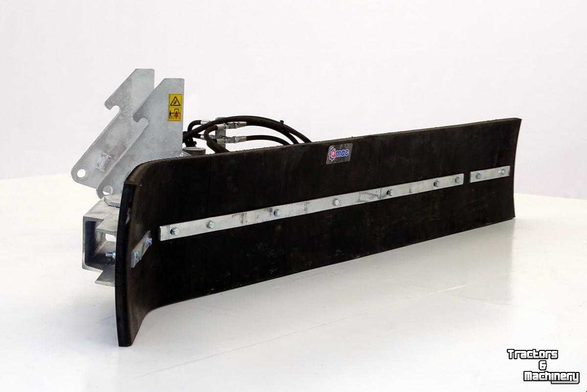 Rubber yard scraper Qmac Modulo 210 cm rubberschuif modderschuif erfschuif aanbouw Kramer