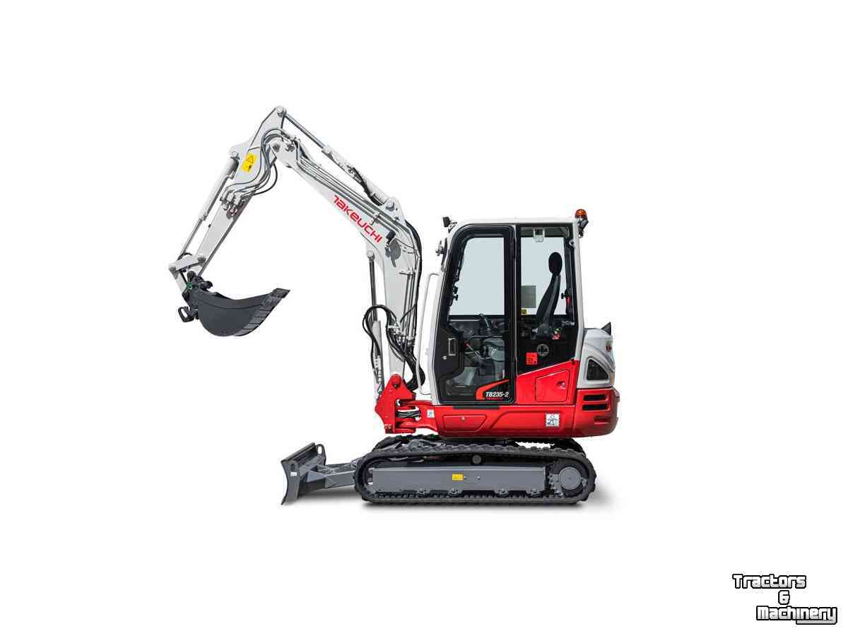 Mini-Excavator Takeuchi TB235-2, minigraver, minikraan, BJ2026, Nieuw!