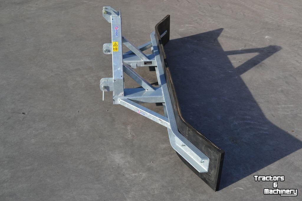 Rubber yard scraper Qmac RSTL270-ZU RUBBERSCHUIF CAT2+LEPEL