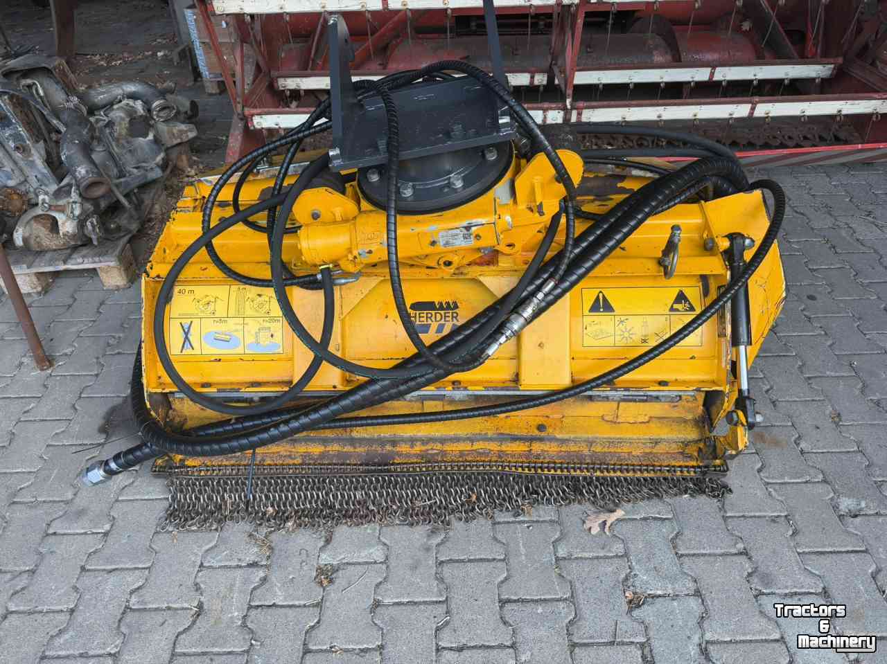 Flail mower Herder KMUQ 130 vijzelbak klepelmaaier