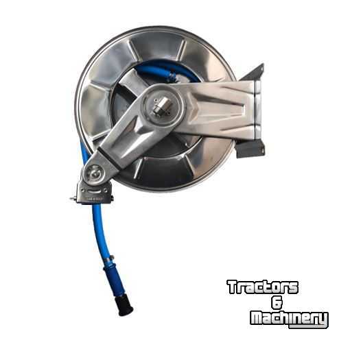 Other cleaning and sweeping machines and accessories Suevia RVS automatische slanghaspel, 20 meter slang ¾”