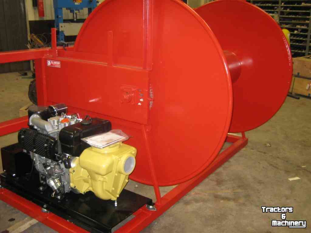 Hose-reel / Hose drum AGM Slanghaspel met pomp / dieselpomp / waterpomp