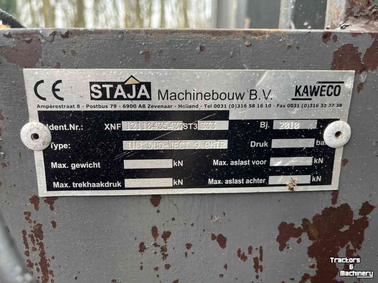 Grassland injector Kaweco Duo-ject 9 meter zodebemester