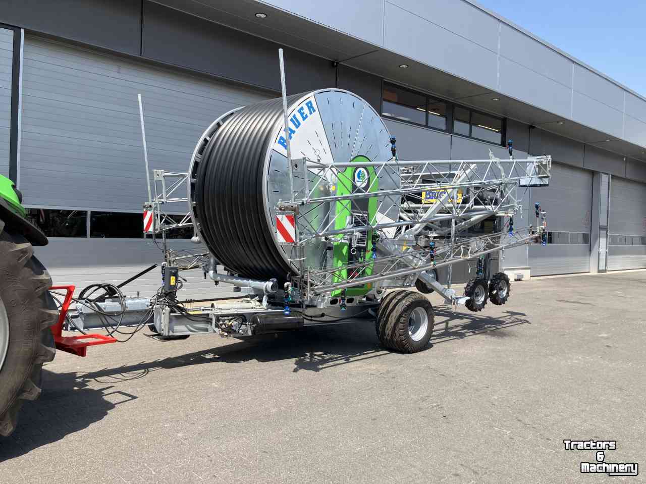 Irrigation hose reel Bauer E400 120-490 icm Briggs R46/46