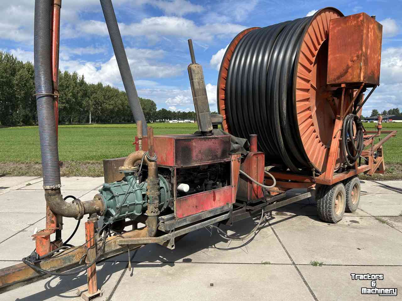Irrigation hose reel Faber MPC 110-300 met Deutz moter