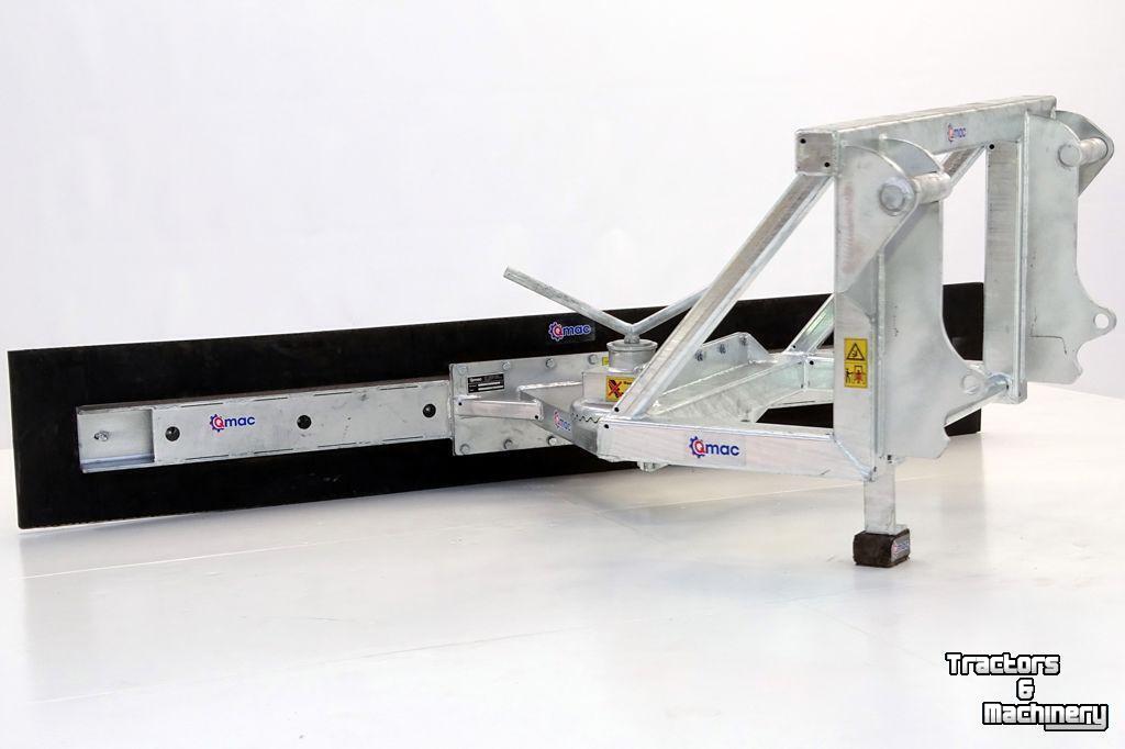 Rubber yard scraper Qmac 210 MECH SCHUIN MAILLEUX