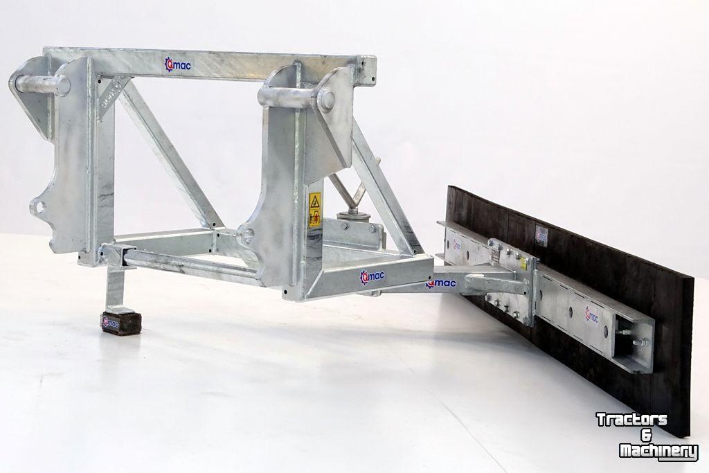 Rubber yard scraper Qmac 210 MECH SCHUIN MAILLEUX