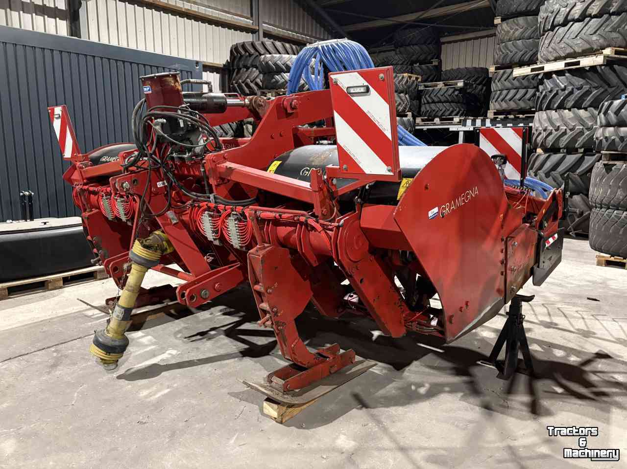 Spader machine Gramegna V40-350 complete Spit Zaai combinatie