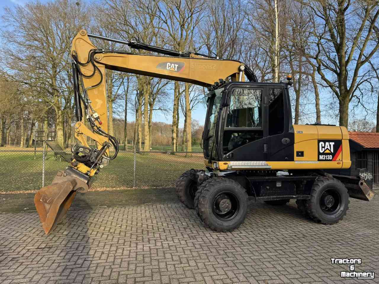 Excavator mobile Caterpillar m313d Mobiele kraan
