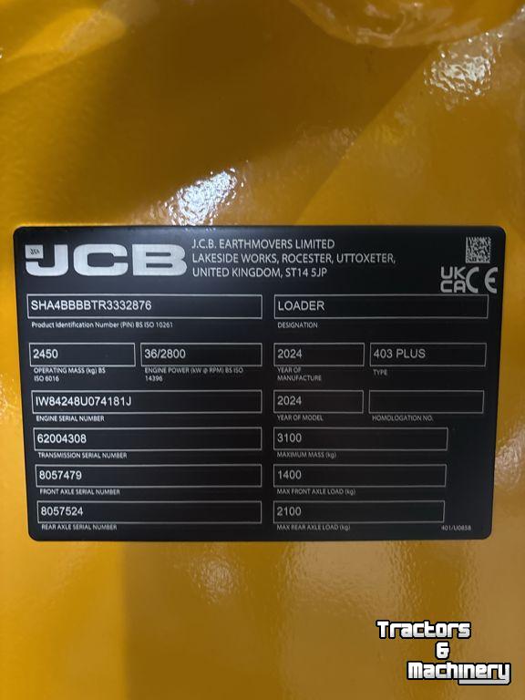 Wheelloader JCB 403 Plus