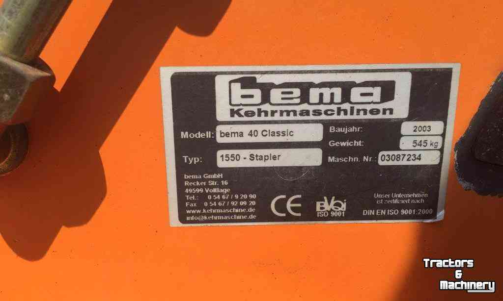 Sweeper Bema 40 Classic Veegmachine
