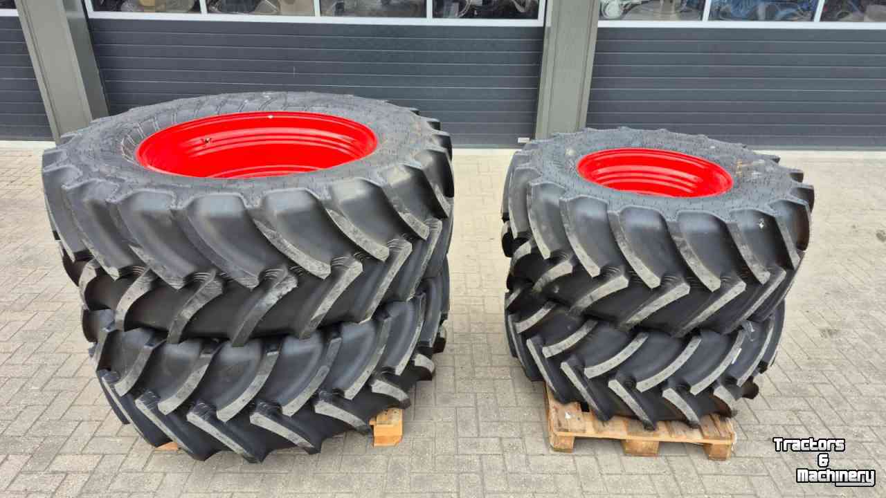 Wheels, Tyres, Rims & Dual spacers  Mitas 540/65R24 NEW 100% + Mitas 600/65R38 NEW 100%