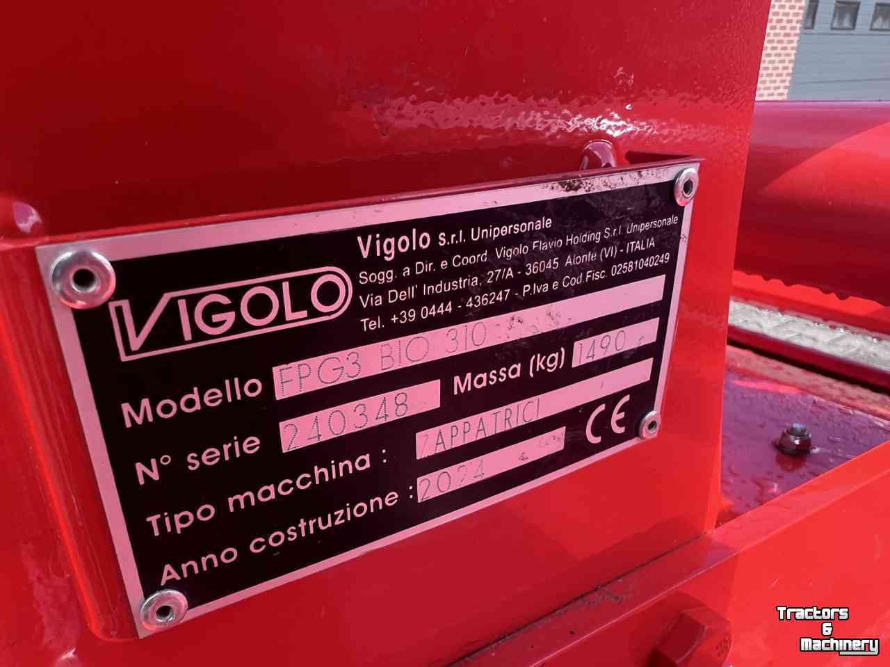 Overtop rotary tiller Vigolo FPG3 Bio 310