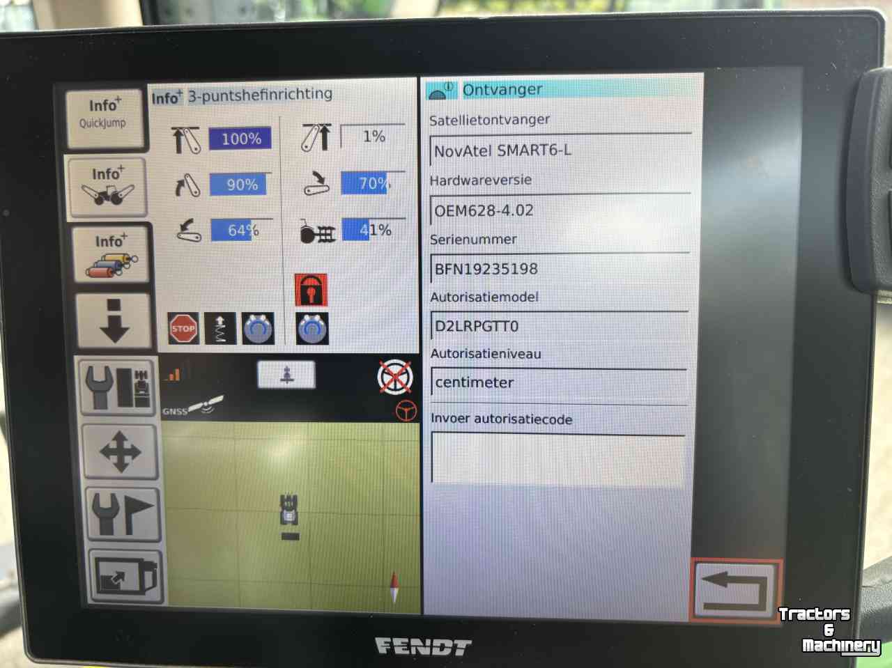 Tractor Fendt 720 S4 Profi Plus Rtk Frontaftakas
