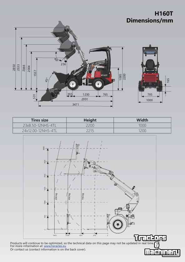 Wheelloader Heracles H160 Pro en Telescoop