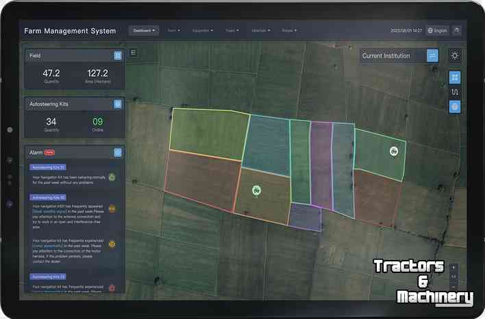 GPS steering systems and attachments  Sveaverken F100 autosteer system