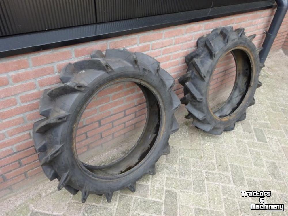 Wheels, Tyres, Rims & Dual spacers Bridgestone set banden 8.3/8-24