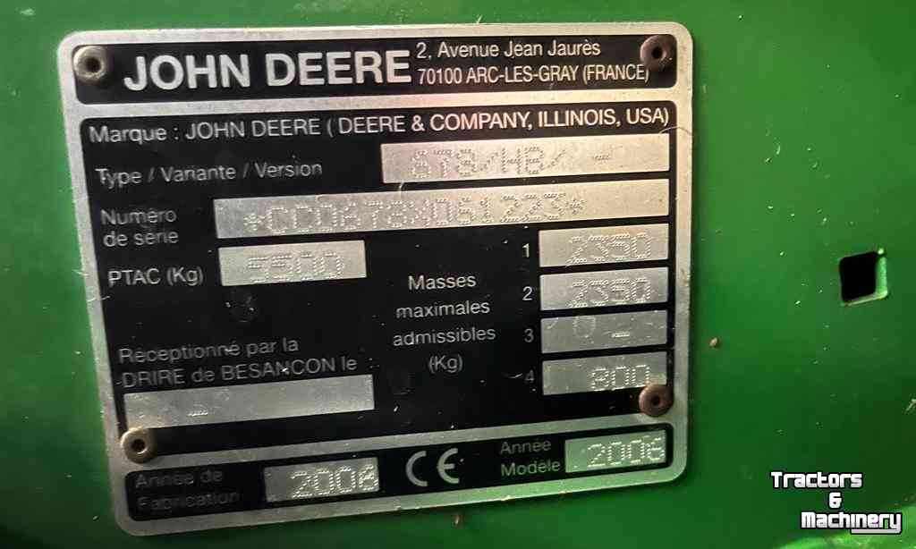 Balers John Deere 678 Rondebalen-pers met Wikkelaar