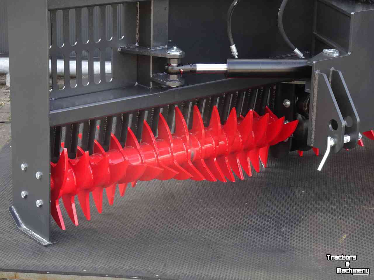 Silage dozerblades Hofstede Mais Silage verdeler verdeel schuif met rotor