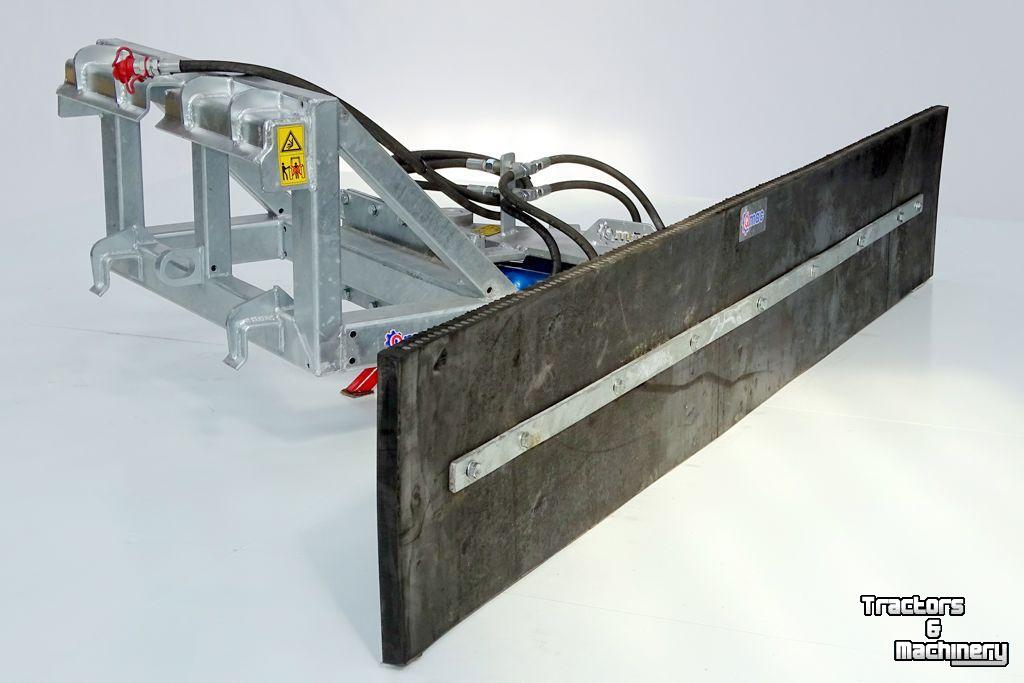 Rubber yard scraper Qmac 180 HYDR SCHUIN SCHAFFER BORD