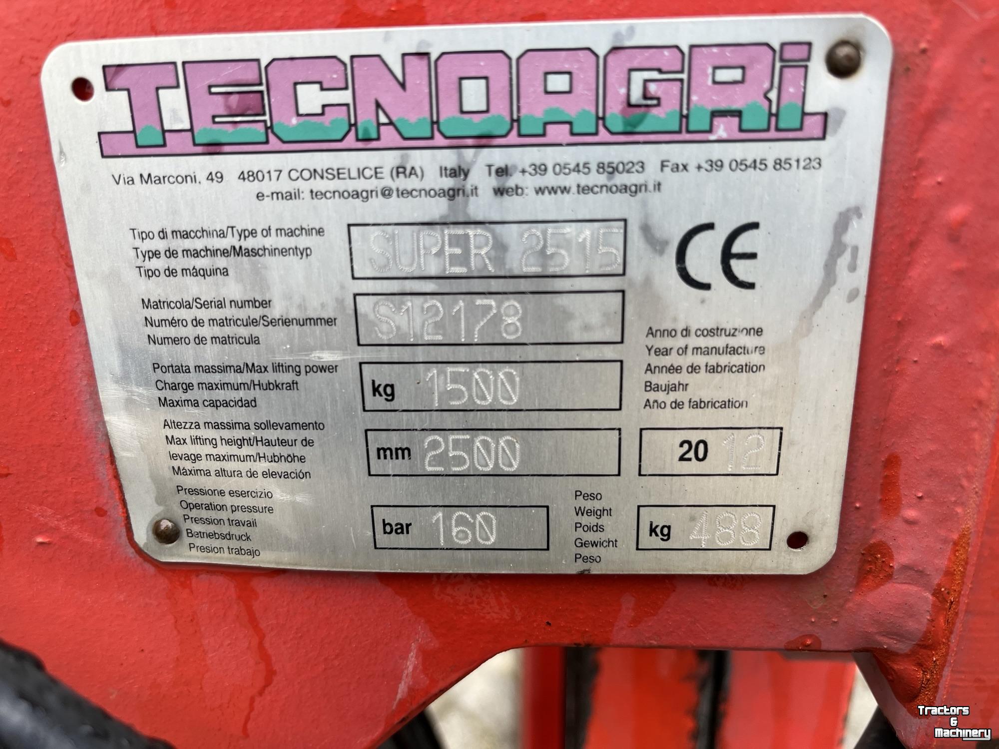 Fork lift & Fork lift truck  Tecnoagri Super 2515