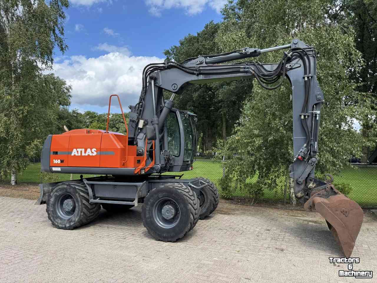 Excavator mobile Terex ATLAS TW160 mobiele kraan