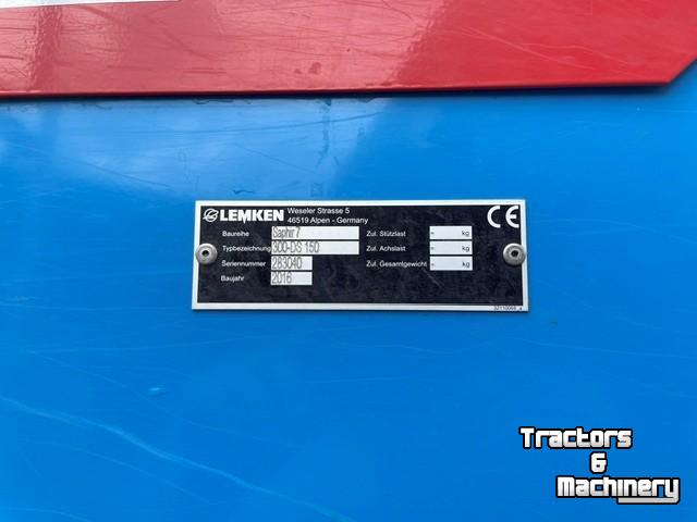 Seed drill Lemken saphir 9/300 20 rijen