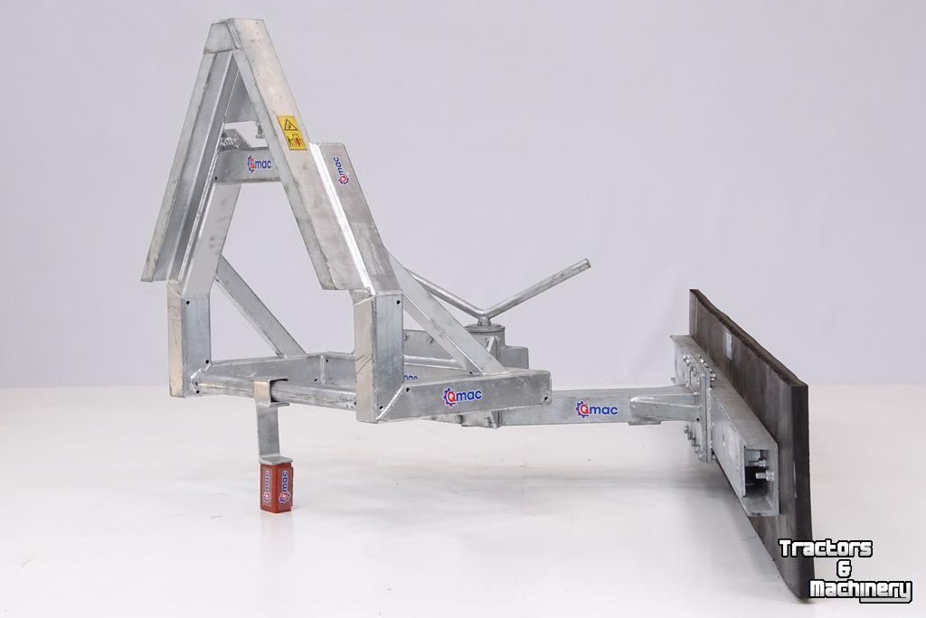 Rubber yard scraper Qmac 270 MECH SCHUIN ACCORD
