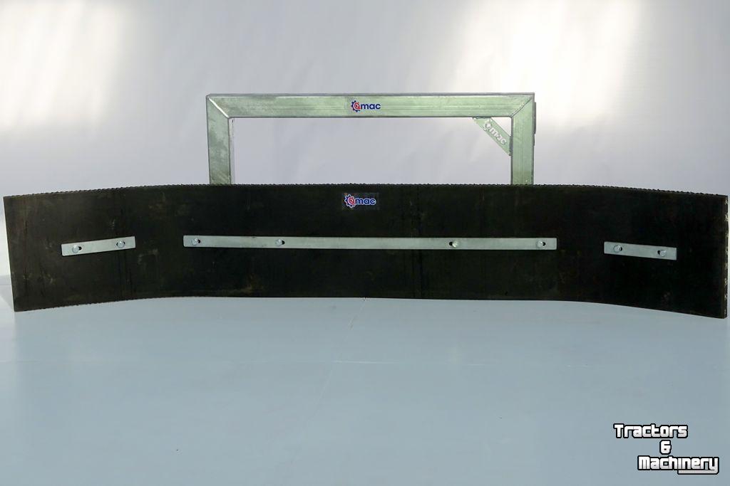 Rubber yard scraper Qmac 240 SCHUIF VAST MERLO T/M 4 TON