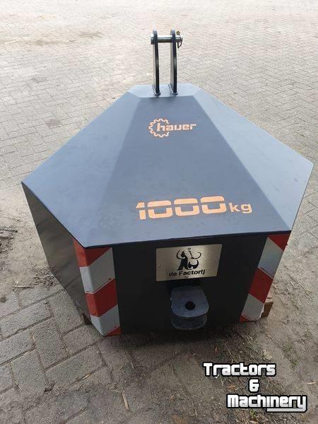 Diverse used spare-parts Hauer Frontgewicht
