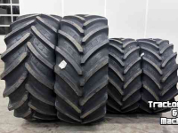 Wheels, Tyres, Rims & Dual spacers BKT 710/60 R38 + 600/60 R28 op velg