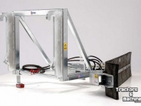 Rubber yard scraper Qmac Module schuifbalk met rubbermat JCB aanbouw