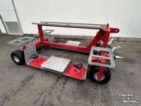 Transplanter  plantmachine 2 rijig voor de aardbeienruggenteelt.