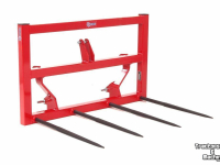 Bale spike / Bale spear Qmac 4 tands Balenvork EURO DRIEPUNT