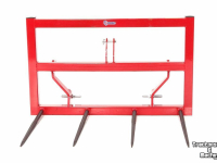 Bale spike / Bale spear Qmac 4 tands Balenvork EURO DRIEPUNT