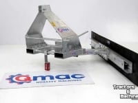 Rubber yard scraper Qmac Modulo rubber erfschuif vloerschuif straatschuif 3-punt vorken