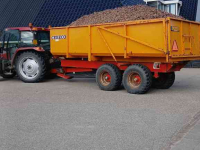 Dumptrailer Cebeco CT 125 met geveerd tandem
